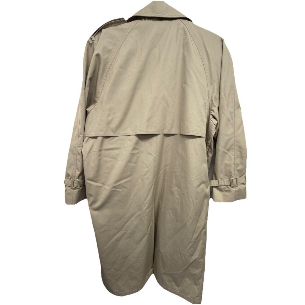 Vintage London Fog Limited Edition Khaki Size 10 Petite Women Lined Trench Coat - Picture 16 of 16